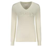 Guess Jeans White Viscose Sweater - L