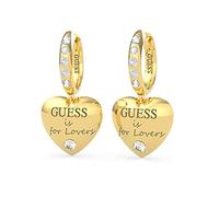 Guess Jewellery - Orecchini a cuore "Guess is for lovers" con Swarovski, Única, Metalli non preziosi, Nessuna pietra preziosa