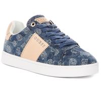 Guess Jrone 4G Logo IN Pelle Con Lacci Donna Trainer IN Blu EU 36-42