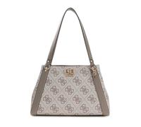 GUESS borsa a tracolla Karnilla Logo Girlfriend Carryall Dark Taupe Logo grigio talpa