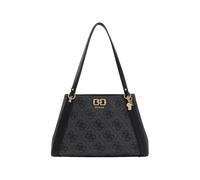 Guess Borsa Tote Karnilla Girlfriend Coal stampata con logo e chiusura magnetica Nero Poliuretano
