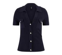GUESS Katrin Ss Shirt Swtr Blue Impact Taglia: M | Cardigan Outlet | Donna | Blu