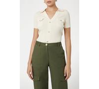 GUESS Katrin Ss Shirt Swtr Eggshell Ecru Taglia: L | Cardigan Outlet | Donna | Marrone