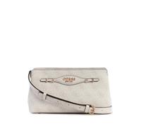 GUESS Katya Crossbody Top Zip, Borsa a Tracolla Donna, Logo Bianco, Taglia Unica