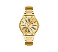 GUESS Kennedy - Orologio analogico da donna, con cinturino in acciaio inox, Oro, Bracciale