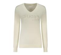 Guess, ,Knitwear ,Donna ,Bianco ,L Maglieria Girocollo