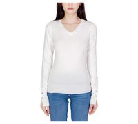 Guess, ,Knitwear ,Donna ,Bianco ,XL Maglione a V