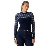 Guess, ,Knitwear ,Donna ,Blu ,M Aubrey Mock-neck Sweater