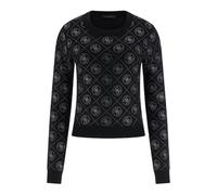 Guess, ,Knitwear ,Donna ,Nero ,S 4G Rhinestones Sweater