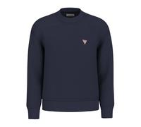 Guess, ,Knitwear ,Uomo ,Blu ,M Maglione in Cotone Blu Collo a Giro