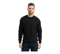 Guess, ,Knitwear ,Uomo ,Nero ,2XL Embossed Logo Sweater