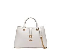 Guess Kuba Borsa a mano bianco, pelle sintetica, donna