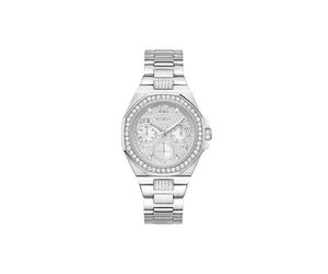 GUESS Lady Empire - Orologio analogico multifunzione da donna, larghezza cassa 40 mm, tonalità argento, Tonalità argento, Classico