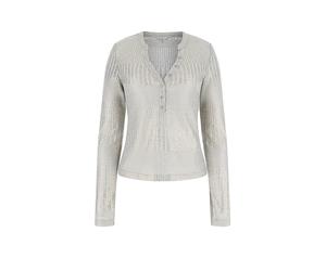 GUESS Langarmshirt MARILENA argento | L