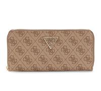 Guess Laurel 4G Logo Maxi Portafoglio Da Donna Grande Con Zip In Latte