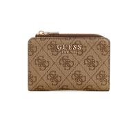 GUESS Laurel - Astuccio porta carte con cerniera, motivo: latte