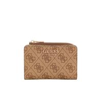 GUESS Laurel - Astuccio porta carte con cerniera, motivo: latte