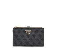 Guess Portafoglio Donna Laurel II Double Zip Organizer – Carbone, logo, Taglia Unica