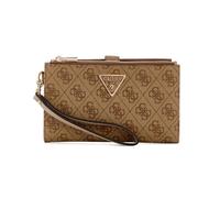 GUESS Laurel II - Portafoglio con doppia cerniera, Logo Latte, taglia unica