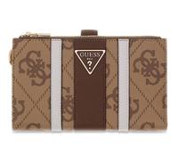 GUESS Laurel II SLG Double Zip Organizer Latte Logo / Brown