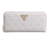 GUESS portafoglio Laurel II SLG Large Zip Around Wallet Bone Logo avorio