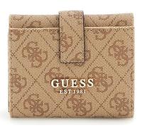 GUESS Laurel II SLG Petite Trifold Wallet Latte Logo