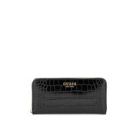 GUESS Laurel SLG Large Zip Around, Portafogli Donna, Black, Unica