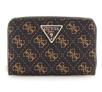 Guess Portamonete LAUREL Zip-Around medio marrone/marrone scuro con logo Taglia XS-XL