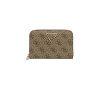 GUESS Laurel SLG Medium Zip Around Wallet Latte Logo