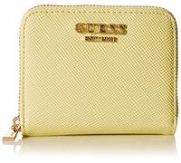 GUESS Laurel Slg Small Zip Around, Borsa Donna, Giallo (Yellow), Taglia Unica