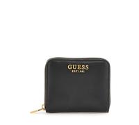 Guess Laurel SLG Small Zip Around, Portafogli Donna, Black, Unica