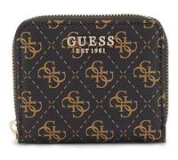 GUESS Portamonete 'LAUREL' terra d'ombra / nero / argento, Taglia XS-XL