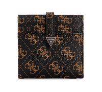 GUESS Laurel Tab Card Case, Custodia per Carte, Portafoglio Donna, Logo Marrone, Taglia Unica