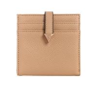 GUESS Laurel Tab - Custodia a portafoglio per carte di credito, beige, taglia unica