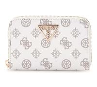Guess Portafoglio Laurel 4G con zip – Logo Peony Bianco multi T/U