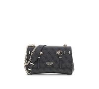 GUESS Borsa a tracolla Leona da donna con logo stampato Carbone