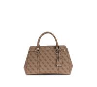 GUESS Leona Logo Mulit Comp Satchel LTL - LATTE LOGO One Size