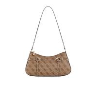 GUESS Borsa a spalla Leona Logo Donna – Latte/Beige Marrone – One Size