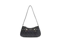 Guess - Leona Logo Shoulder Bag - - Bags - Donna - Nero - ONE SIZE