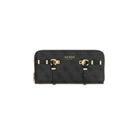 Guess - Leona Logo Slg Lrg Zip Around - - Accessories - Donna - Nero - ONE SIZE