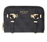 Guess Leona Logo Slg Med Zip Around Coal Logo SG9917140 CLO
