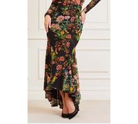 GUESS Lewis Mesh Skirt Black Beauty Print Taglia: S | Maxi gonne Outlet | Donna | Nero