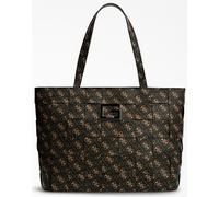 Guess Borsa Shopper Tote Donna Liberty City 4G Logo In Marrone