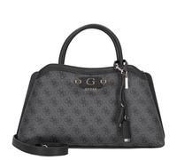 GUESS borsa a tracolla borsetta Lindsey Girlfriend Satchel Coal Logo grigio scuro