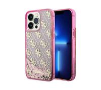 Guess Liquid Glitter 4G Custodia rosa - iPhone 14 Pro
