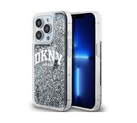 DKNY Custodia Liquid Glitter Big Logo Nero - iPhone 15 Pro