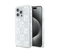 DKNY Custodia Liquid Glitter Multilogo Bianco - iPhone 15 Pro Max