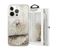 GUESS Liquido Glitter 4G COVER per Apple iPhone 13 Pro Max, Oro