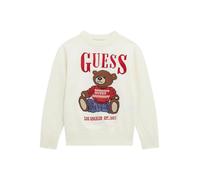 GUESS Long Sleeve Maglione Maglione Bambino-Bambini, Bianco sale, 4 Años