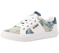 GUESS Loven, Scarpe da Ginnastica Donna, Bianco Blu 171, 40 EU